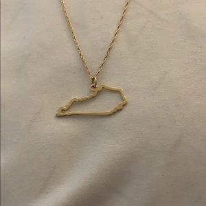 Authentic Maya Brenner Kentucky state necklace